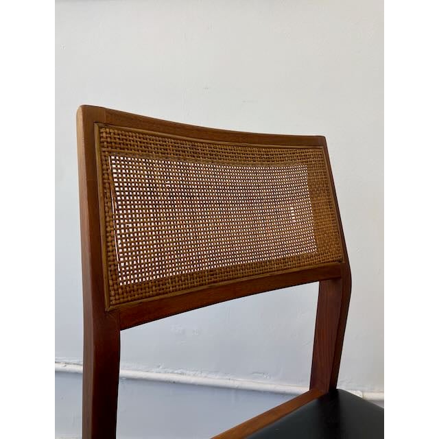 Mid Century Walnut and Cane Dining Set For Sale - Image 16 of 16