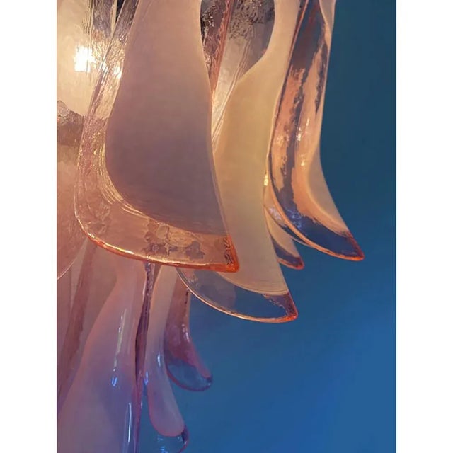 Pink Murano Glass Selle Wall Sconces in the style of Mazzega, Set of 2 For Sale - Image 12 of 13