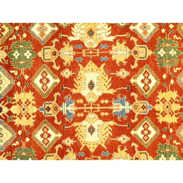 This is a hand-knotted Farahan rug from Pasargad NY. Hand-Spun Wool Rug. It is 100% lamb's wool and comes. All natural...