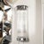 Mid 20th Century Pair of Art Deco Style Glass Rod Sconces in Chrome Fittings For Sale - Image 5 of 15