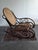 Wood Vintage Thonet Style Bentwood Cane Rocking Chair With Scrollwork For Sale - Image 7 of 14