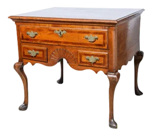 Antique English Elm Low Boy Table