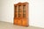 French Provincial Henredon French Provincial Louis XV Carved Walnut Lighted Breakfront Bookcase Cabinet, Circa 1970s For Sale - Image 3 of 17