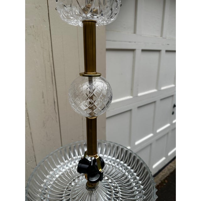 1940s Vintage American Classical Hanging Fixture With Glass Shade For Sale - Image 5 of 7