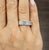 Modern 5.72 Ct Emerald Cut Bezel Set Diamond Eternity Ring Size 6.5 For Sale - Image 3 of 8