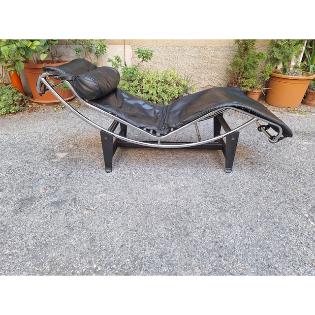 Metal Model LC4 Chaise Lounge by Le Corbusier, 1990s For Sale - Image 7 of 9