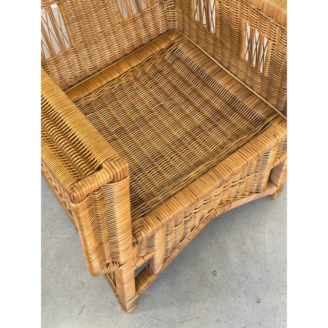 Ascona Wicker Armchair by Vivai Del Sud, 1970s For Sale - Image 15 of 18