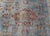 Salmon Blue Background Antique Persian Mohajerah Rug With Salmon, Blue, Green, and Red For Sale - Image 8 of 15