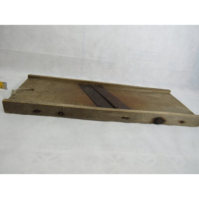 Rustic Kitchen Mandoline Cabbage Shredder Decor For Sale - Image 9 of 12
