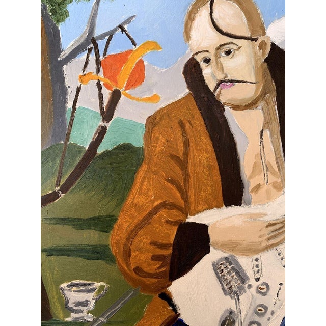 Oil Painting Portrait of a Cossack Oleksandr Gukalov For Sale - Image 9 of 13