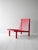 Vintage Scandinavian Cherry Red Lounge Chair, 1960s For Sale - Image 3 of 6