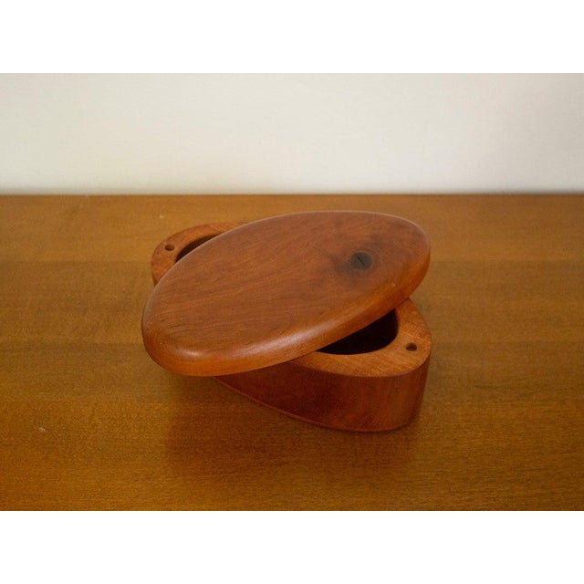 Studio Craft Wood Box by Steven Spiro Modernist Vintage Design For Sale - Image 4 of 8