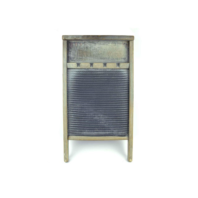Farmhouse Early 20th Century National Washboard Universal Soap Saving Board No. 134 Made in Usa For Sale - Image 3 of 12
