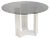 Italian Carrara Marble and Smoked Glass Table from Cattelan Italia For Sale