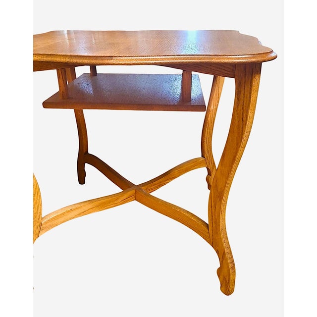 Mid-Century French Provencial-Style, Child-Size Nesting Table and Four Chairs For Sale - Image 9 of 9