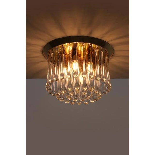 1970s Austrian Raindrop Hanging Lamps in Murano by J. T. Kalmar, 1970, Set of 2 For Sale - Image 5 of 12