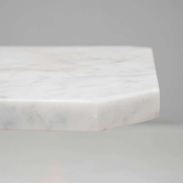 19th Century French Cast Iron Table With Marble Top For Sale In Greensboro - Image 6 of 18