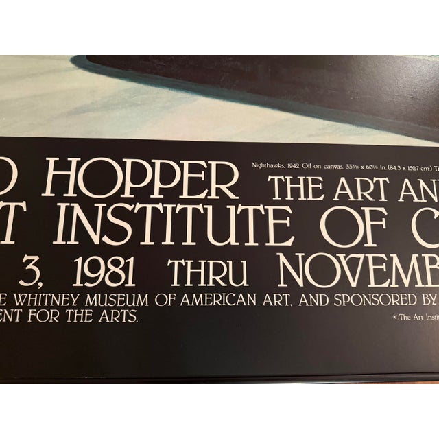 Edward Hopper Nighthawks" by Dennis Hopper, the Art and the Artist Framed Gallery Poster, 1981 For Sale - Image 4 of 6