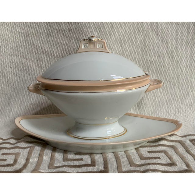 Late 19th Century Late 19th Century French Porcelain Tureen With Underliner For Sale - Image 5 of 12
