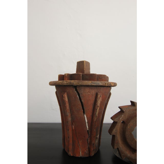 Early 20th Century Wooden Casting Pattern Object with Original Patina, 1890s For Sale - Image 17 of 18