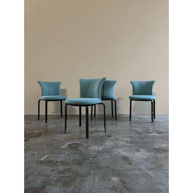 Vintage Japanese Miabi Chairs by Kazuhide Takahama for B&B Italia, 1980s, Set of 4 For Sale - Image 11 of 11