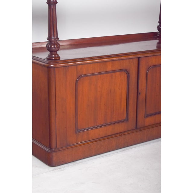 Antique English Dumbwaiter with Turned Columns For Sale - Image 9 of 12