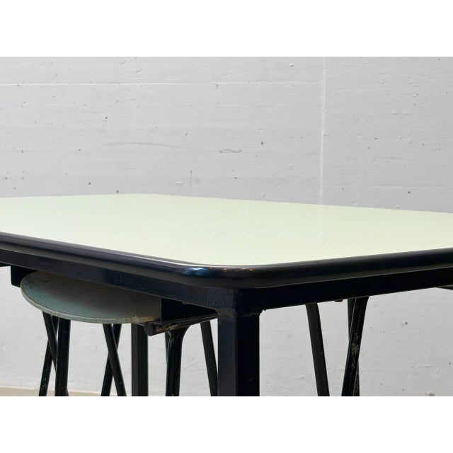 Vintage Kelko Table Set with Lacquered Stools, 1960s, Set of 5 For Sale - Image 15 of 16