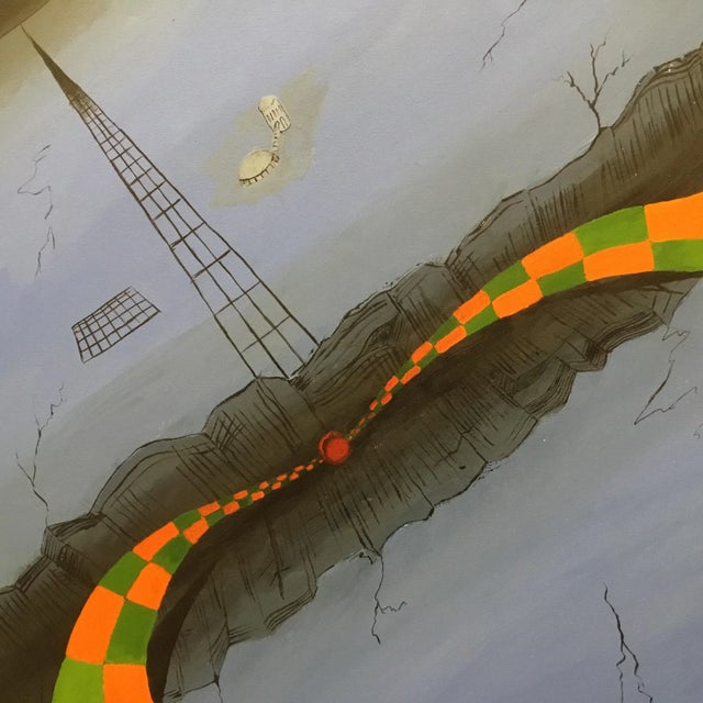 2000 - 2009 Omar Garcia Surreal Landscape Painting For Sale - Image 5 of 6