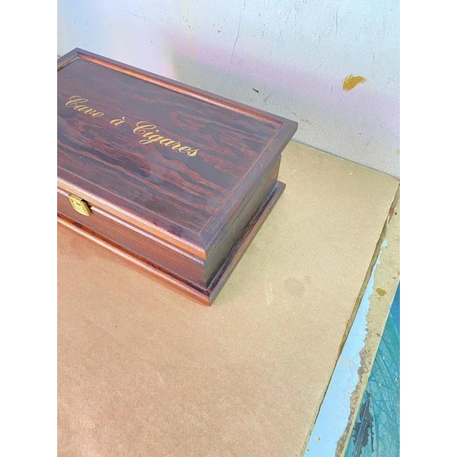 Cigar Humidor in Macassar Ebony, France, 1960s For Sale - Image 3 of 12