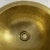 Rustic Moroccan Farmhouse Hammered Brass Sink Bathroom Drop-In Oval Bar Sink With Brass Drain For Sale - Image 6 of 10