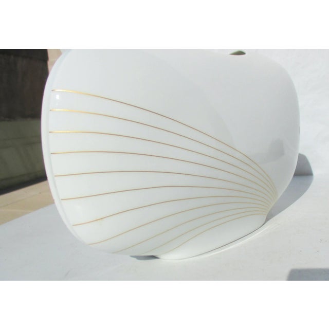 Hutschenreuther China Hutschenreuther Gold and White Porcelain Vase Vintage 1980s' For Sale - Image 4 of 10