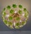 Green Floral Sputnik Flush Mount Chandelier 1980s Glass Flowers For Sale - Image 11 of 12