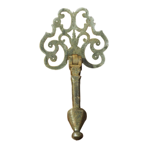 17th Century Forged Iron Door Knocker From France