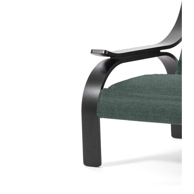 Woodline Armchair in Walnut and Leather by Marco Zanuso for Cassina For Sale - Image 6 of 13