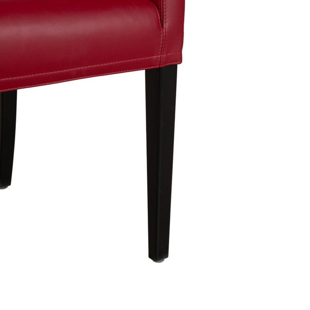 Animal Skin Alma Chairs in Black and Red Nappa Leather from Wittmann, Set of 6 For Sale - Image 7 of 18