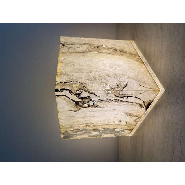 Mid-Century Modern Cube Table Lamp, 1970s For Sale - Image 10 of 18