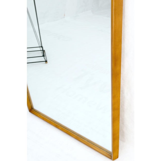 Danish Mid Century Modern Sleek Frame Rectangle Wall Mirror MINT!