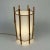 1950s Bamboo & White Linen Table Lamp attributed to Louis Sognot, France, 1950s For Sale - Image 5 of 13