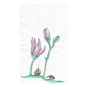 1999 Surreal Ladybug Watercolor