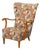 Swedish Modern, Wingback Lounge Chair, Birch, Fabric, Sweden, 1950s For Sale