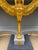 A Pair of Empire Revival Consoles With Gilded Sphinxes and Marble Tops For Sale - Image 14 of 17