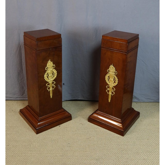 Traditional Empire Pedestals, Early 19th Century, Set of 2 For Sale - Image 3 of 13