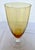 Glass 1940s Mid-Century Modern Cambridge Glass Co. Amber Optic Stem 3121 Goblets - Set of 7 For Sale - Image 7 of 13