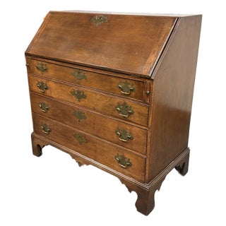 Chippendale Style Drop Front Secretary Desk, Antique For Sale