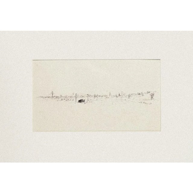 Panorama is an original drawing in pen realized by Vito Alghisi in 1987. Hand-signed on the lower right of and dated by...