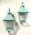 Green Pair of Vintage Solid Brass Wall Lanterns - Timeless Elegance for Your Home For Sale - Image 8 of 15