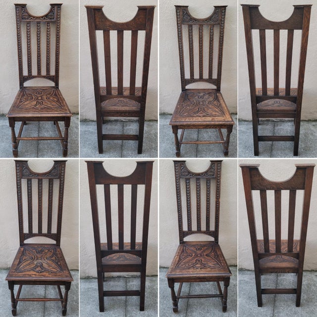 Antique Dutch Dining Chairs Set of 4 Chairish