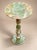 Gemstone Handcrafted Green Onyx Pedestal Table – Natural Stone Round Accent & Side Table For Sale - Image 7 of 10