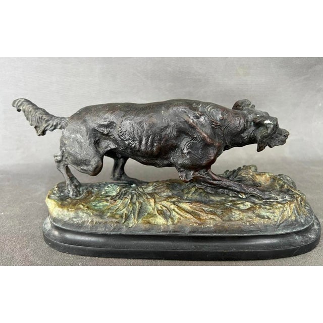 After Pierre Jules Mene, Setter Dog, Bronze Sculpture For Sale - Image 3 of 11