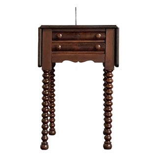 Vintage Regency Sheraton Drop Leaf Table For Sale